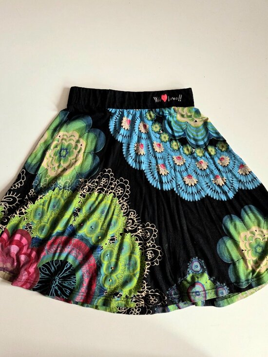 Desigual Dresses & Skirts - Desigual A-Line Multicolored High Waisted Skirt